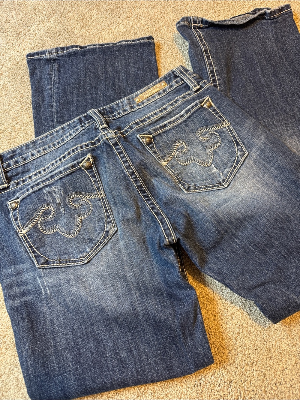Rerock for Express Y2K Lowrise Bootcut Jeans